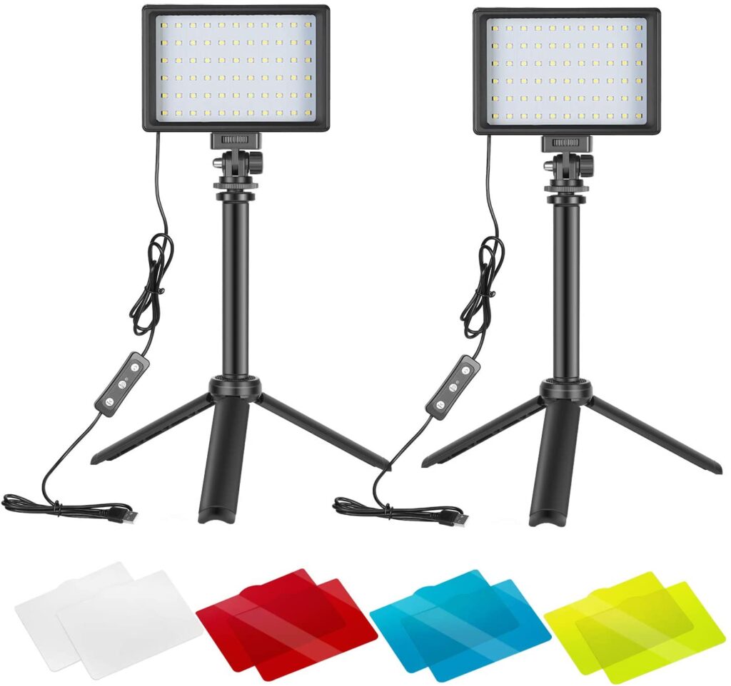  Neewer 2 Packs Portable Photography Lighting Kit