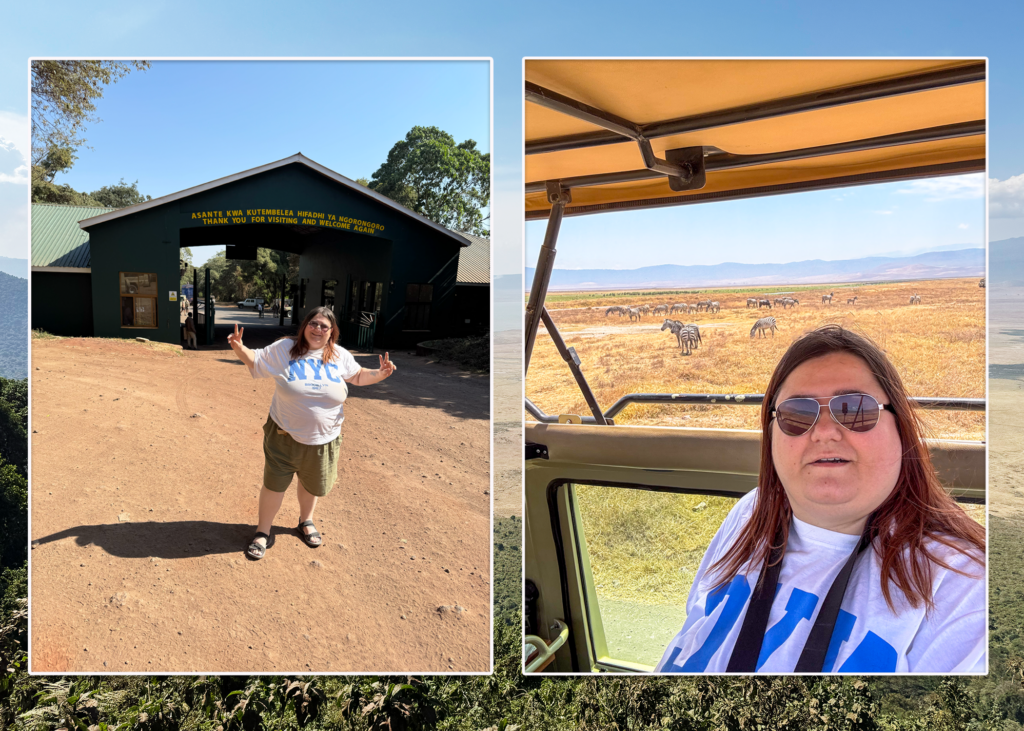 lisa legend at ngorongoro crater-one epic road trip blog